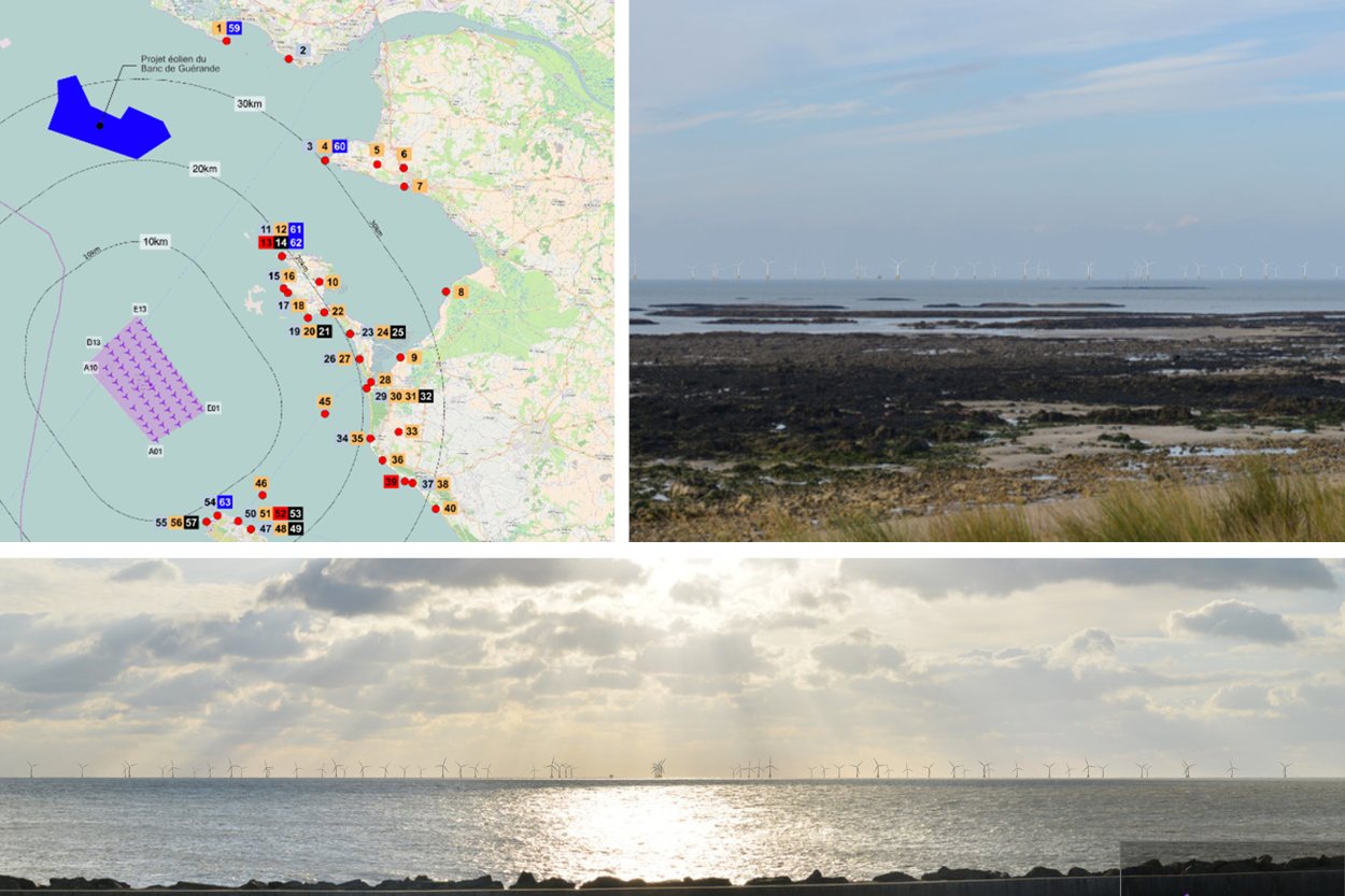 Simulations du parc éolien réalisées dans le cadre du projet de Noimoutier