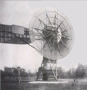 création de la première éolienne en 1887