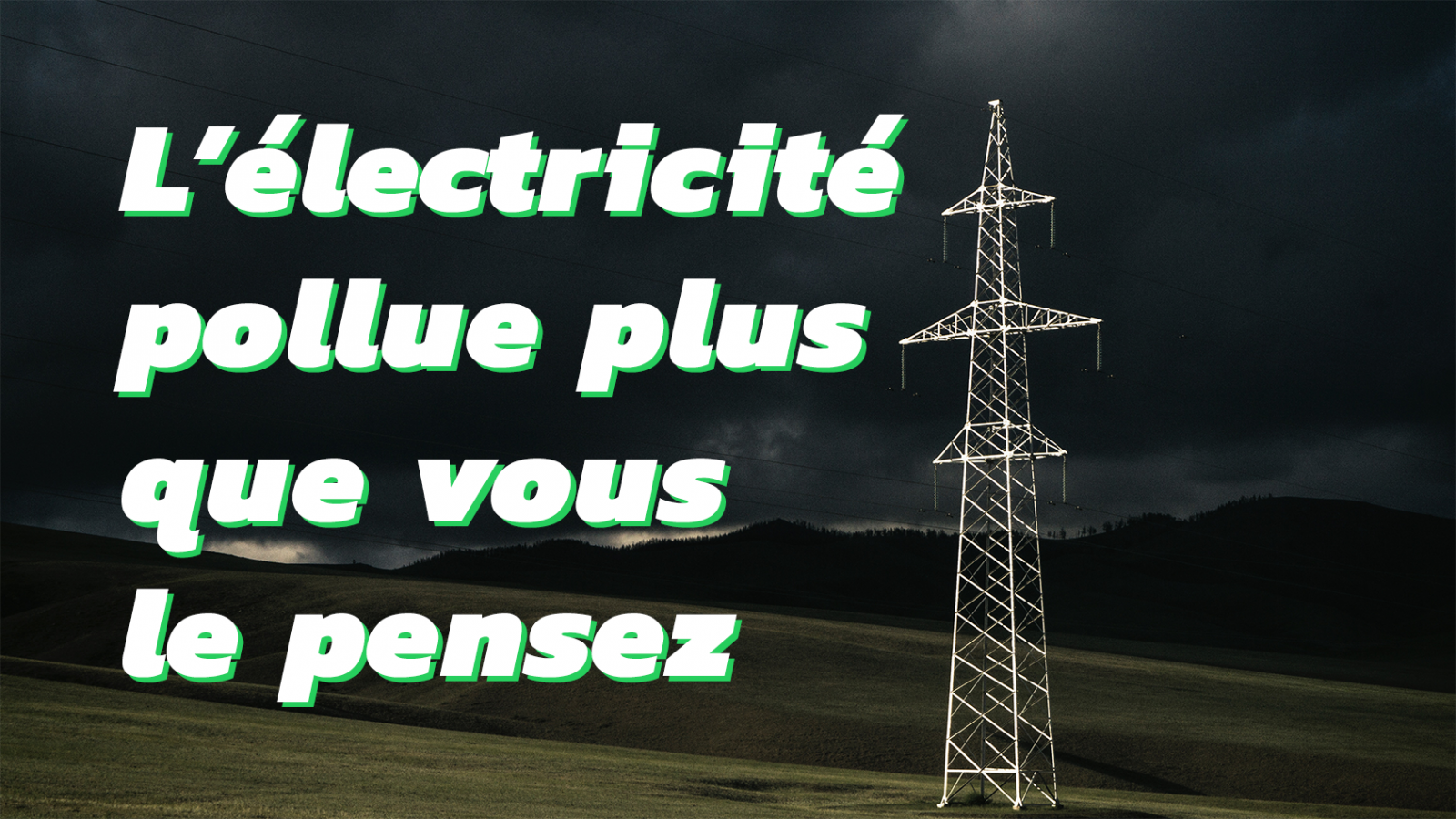 un tiers des émissions de CO2 est du à la production électrique