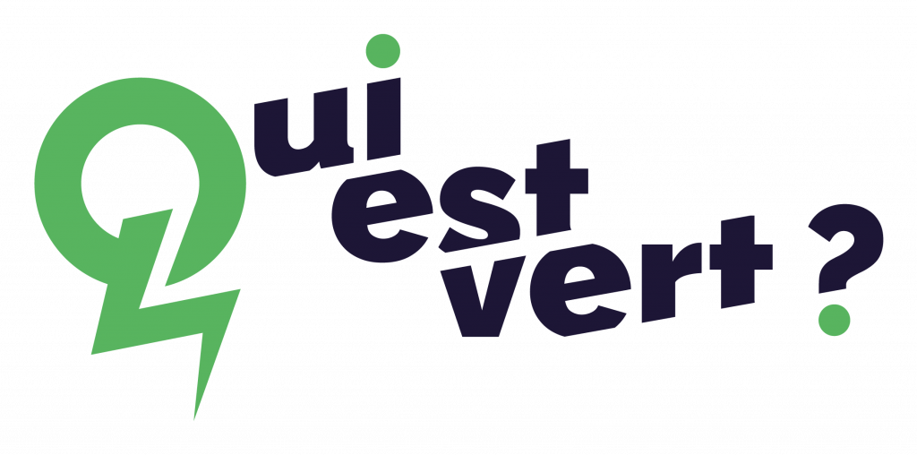 Logo de QuiEstVert noir et vert