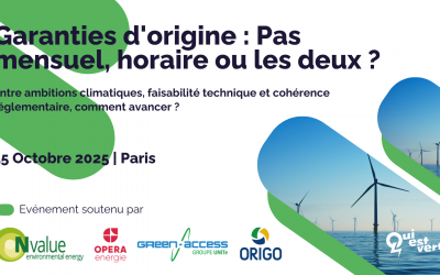 Revivez notre journée de conférences sur les Garanties d’Origine