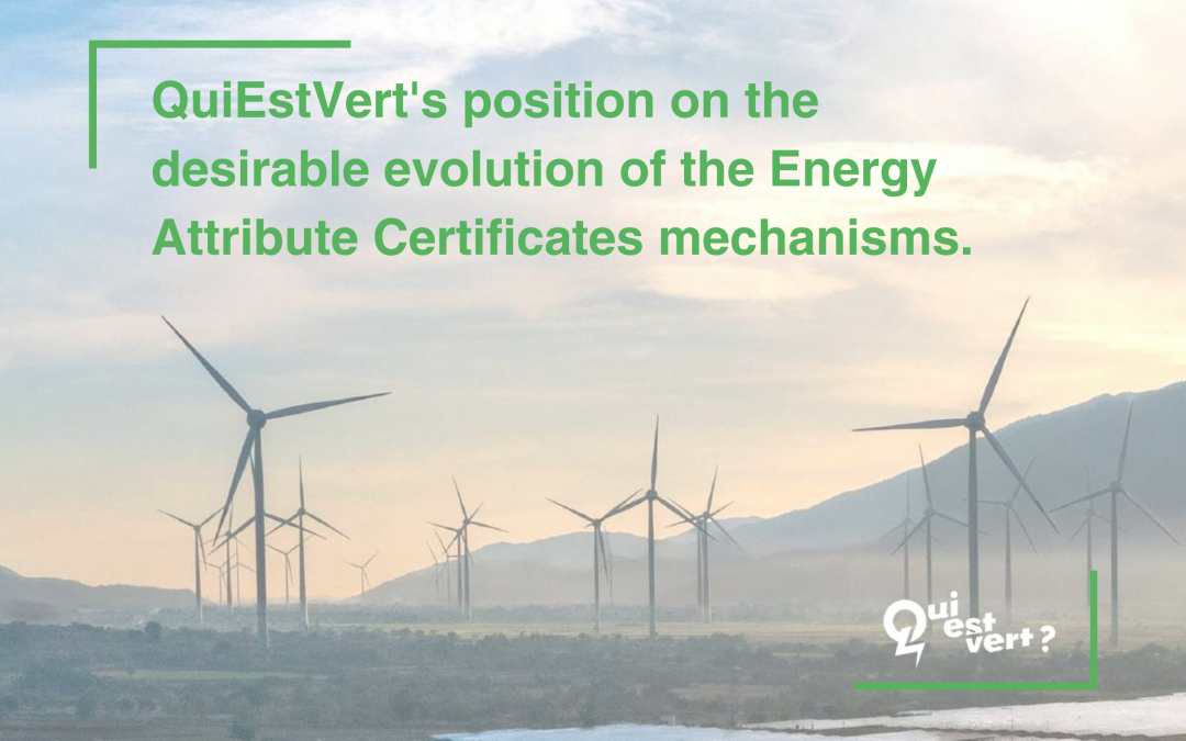 Position sur l&rsquo;évolution souhaitable des Garanties d&rsquo;origine